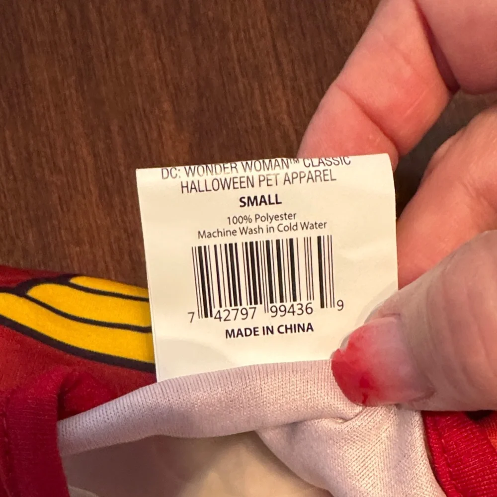 Dog Costume Dress - Red, Blue & Yellow